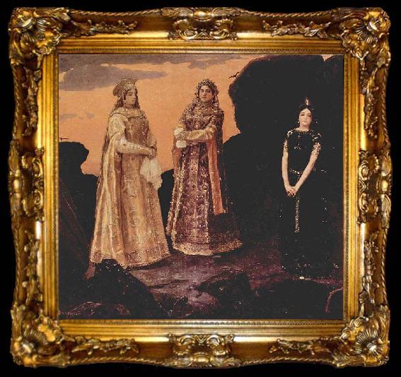 framed  Wassnezow, Wiktor Michajlowitsch Drei Koniginnen des unterirdischen Reiches, ta009-2